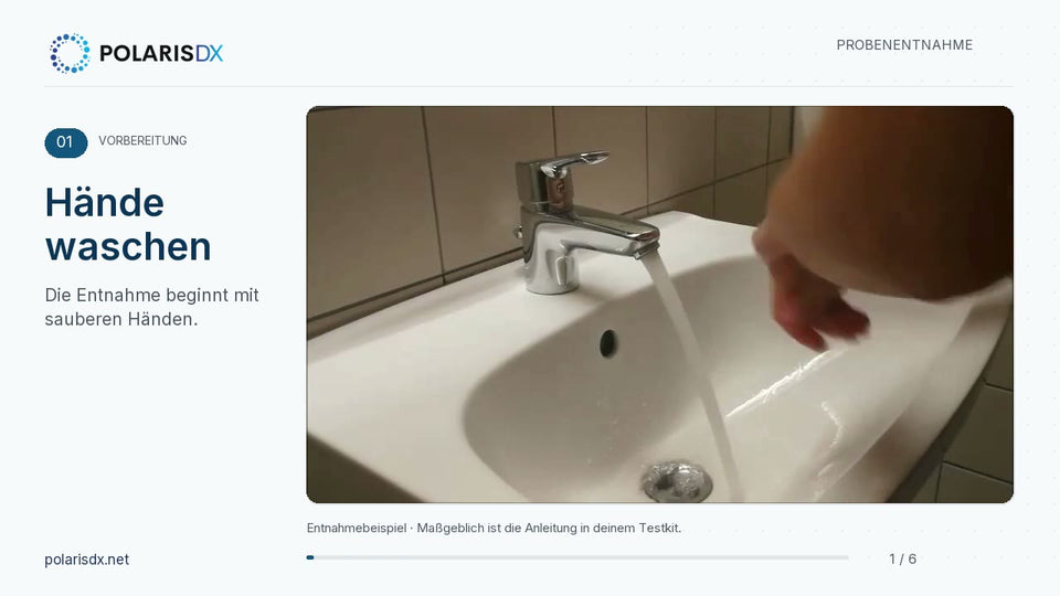 Probenentnahme Schritt für Schritt